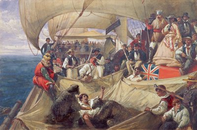 1859年の「ニューカッスル」線を横断する海王星 作： William Crimea Simpson